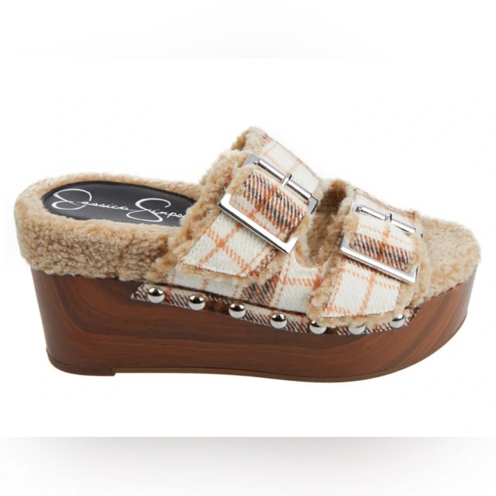 Jessica Simpson Women's Brown and Tan Sandals - Picture 1 of 2